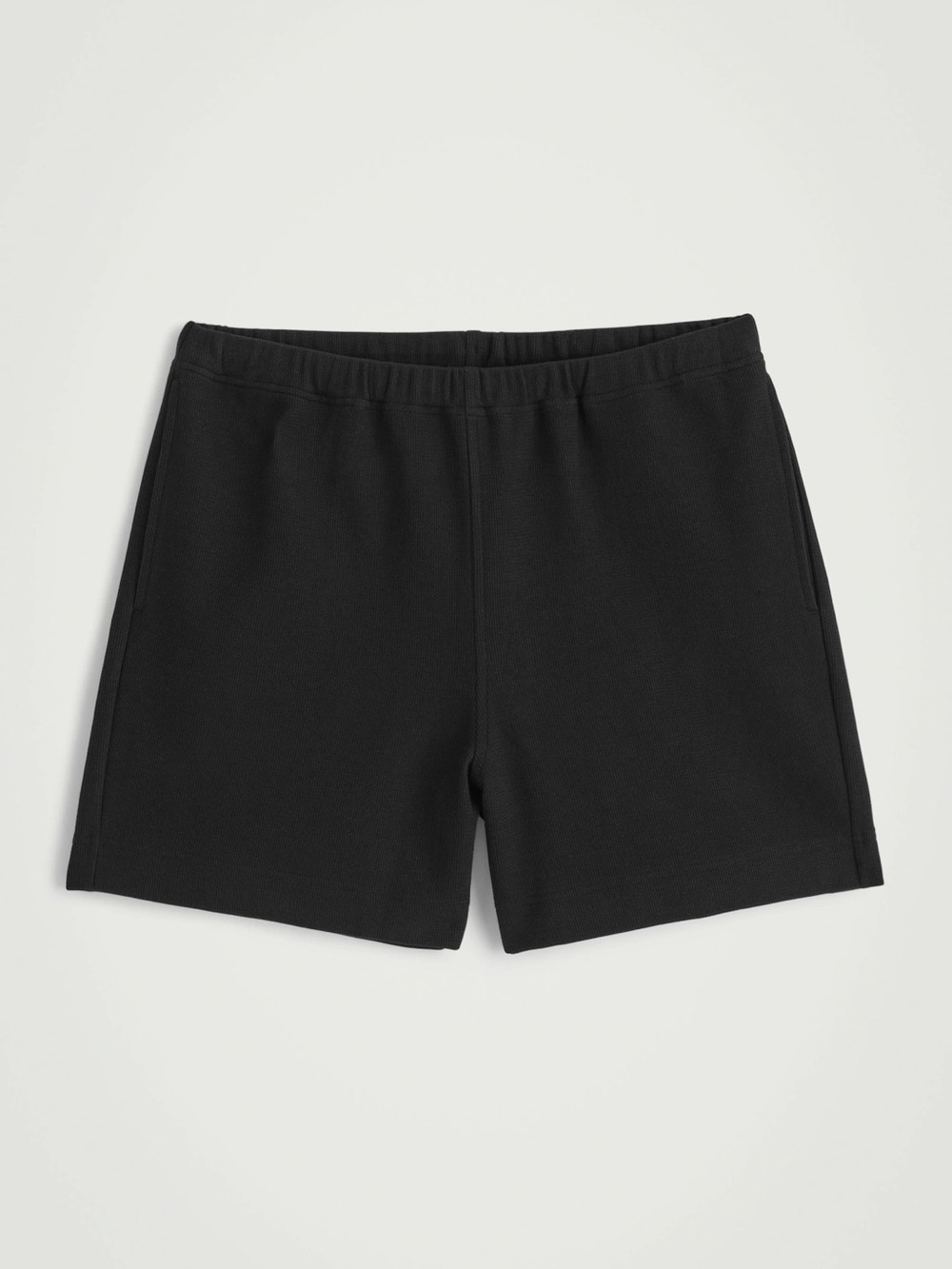 COS - TEXTURED COTTON-JERSEY SHORTS